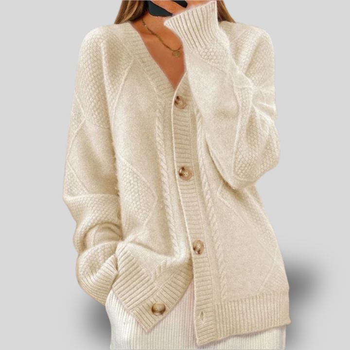 Camille | Cozy Button-Up Knit Cardigan