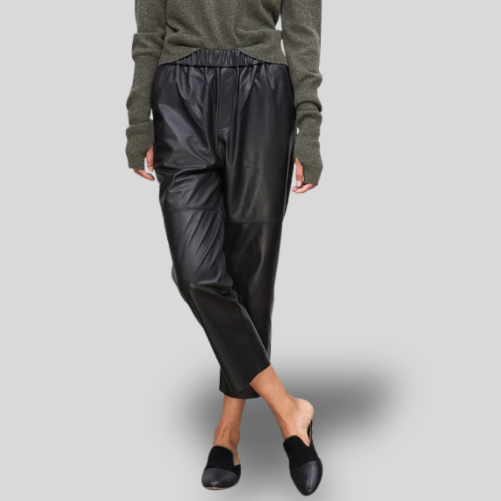 Lena |  Faux Leather Trousers