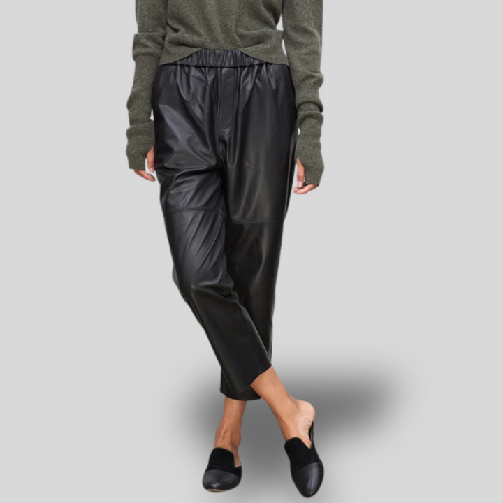 Lena |  Faux Leather Trousers