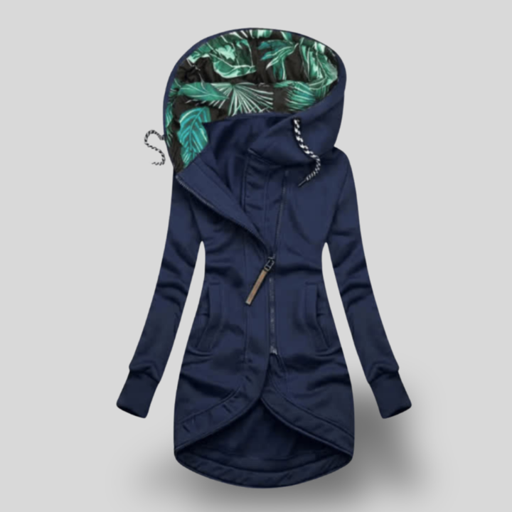 Zarela | Chic Hooded Zip-Up Parka