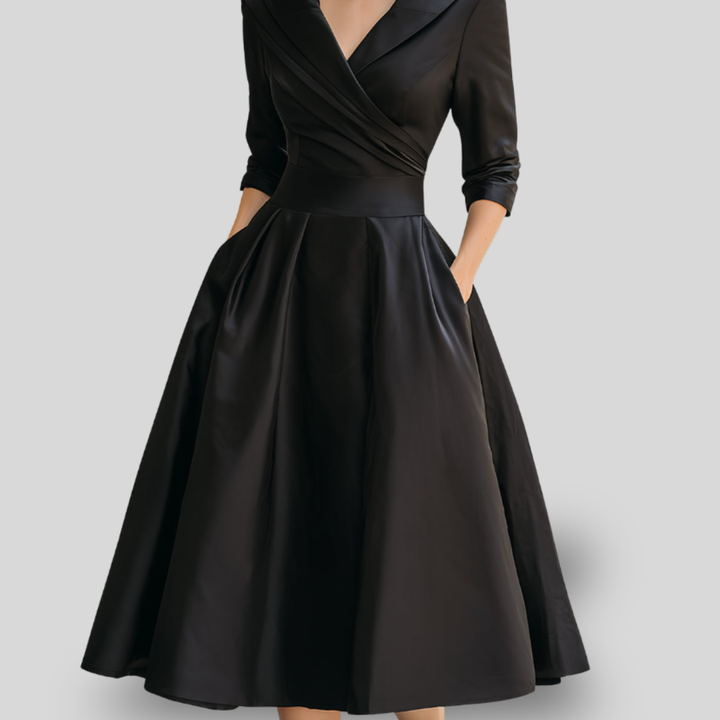 Vivienne | Vintage Elegance Midi Dress