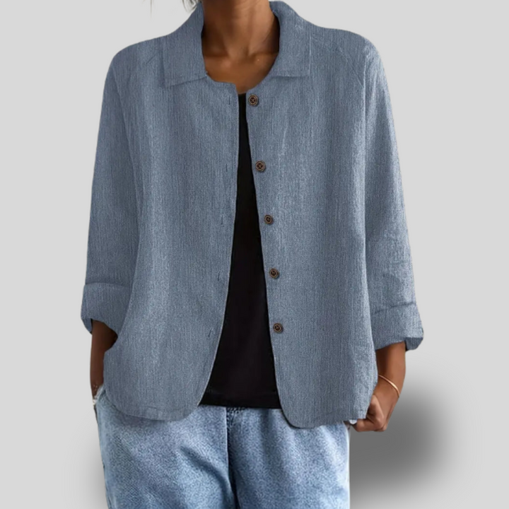 Maribel | Textured Button-Down Jacket
