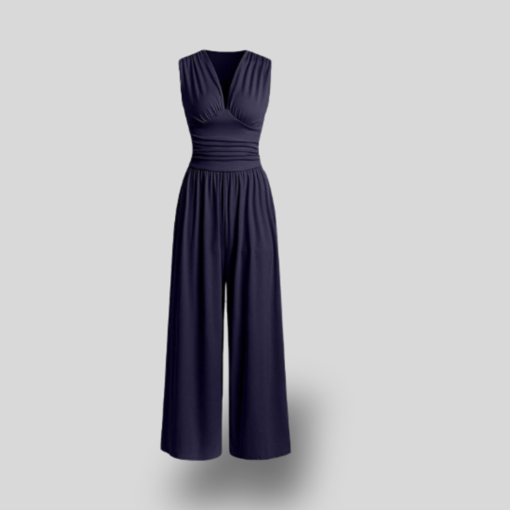 Trish | Sleeveless Wide-Leg Jumpsuit