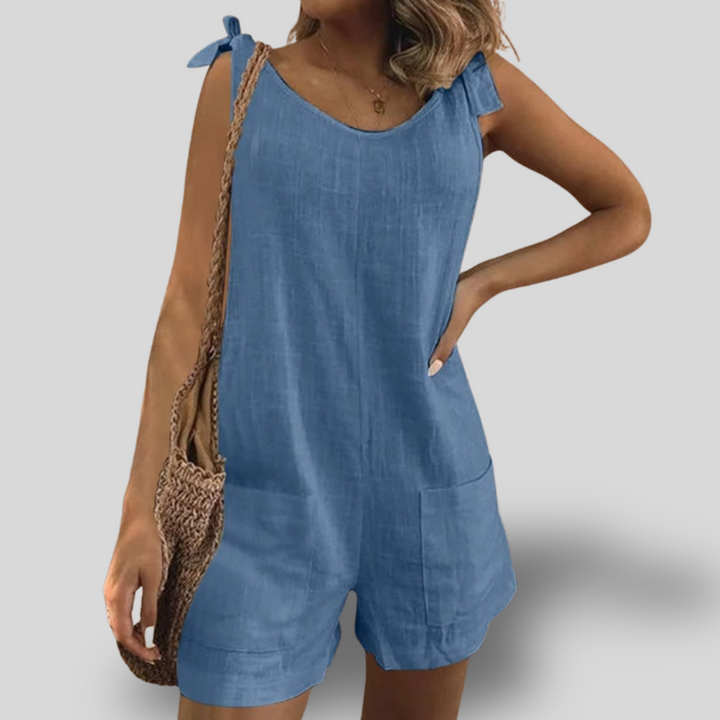 Rhea | Tie-Strap Romper