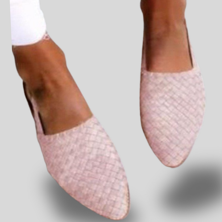 Aria | Woven Pointed-Toe Flats