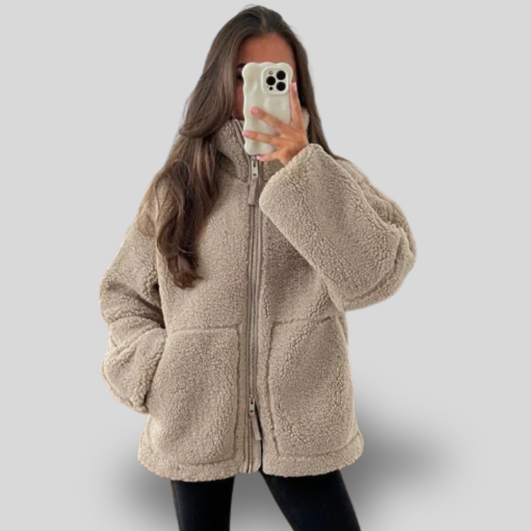 Eliette | Ultra Plush Zip-Up Teddy Jacket
