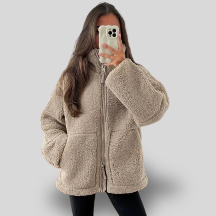 Eliette | Ultra Plush Zip-Up Teddy Jacket