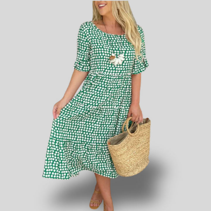 Daisy | Gingham Midi Dress