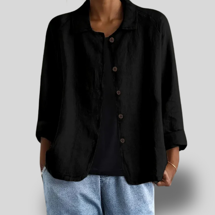 Maribel | Textured Button-Down Jacket