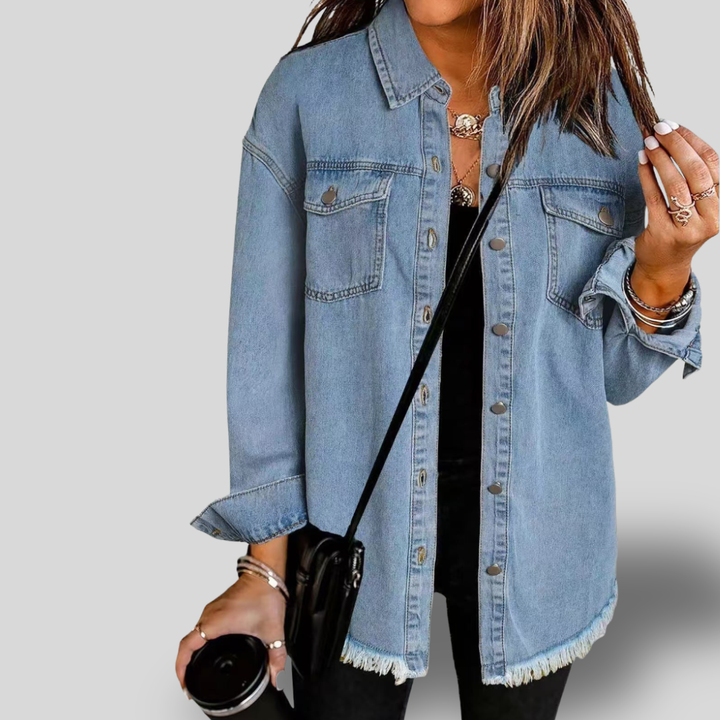Riley | Oversized Denim Shirt Jacket