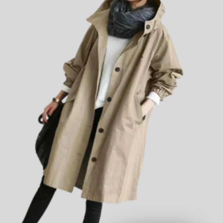 Daniela | Oversized Hooded Trench Coat