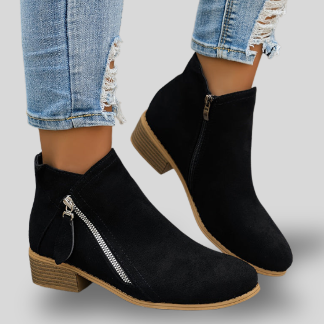 Harper | Everyday Zip-Up Ankle Boots