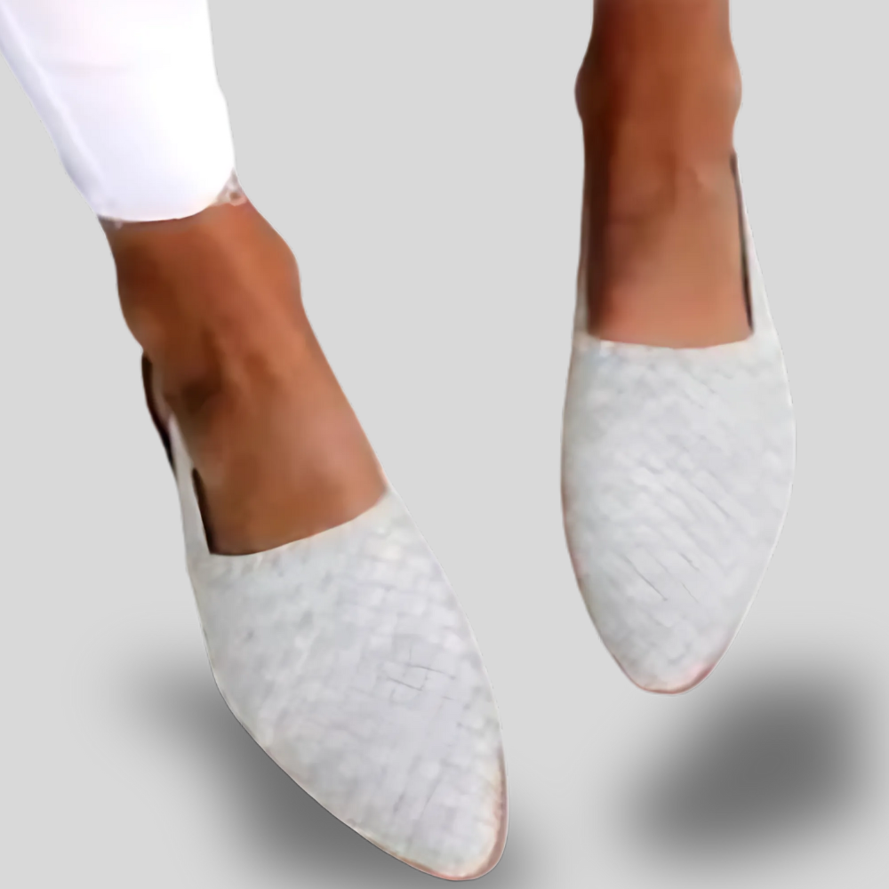 Aria | Woven Pointed-Toe Flats