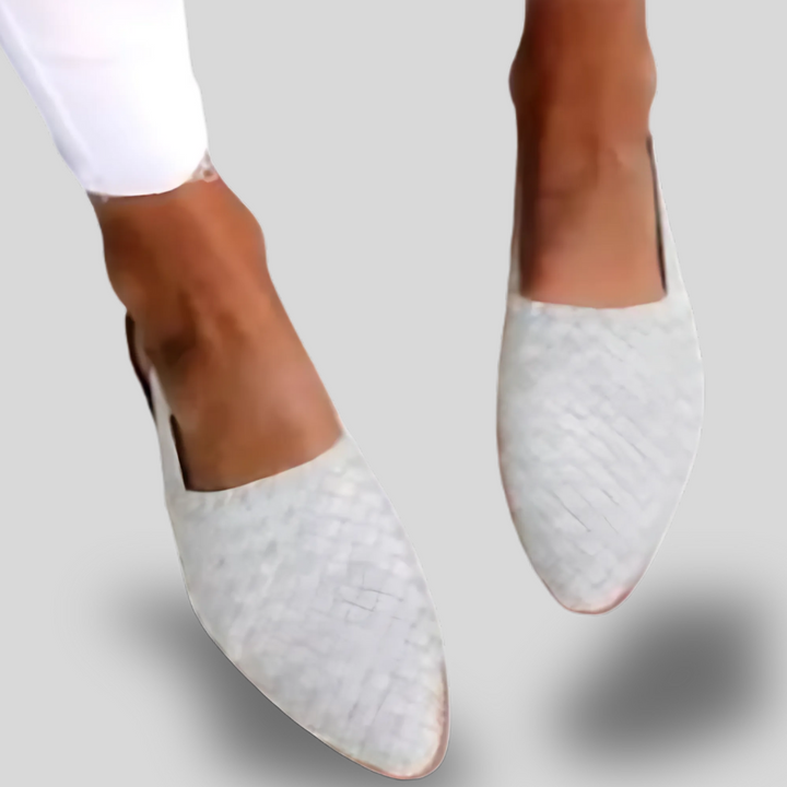 Aria | Woven Pointed-Toe Flats