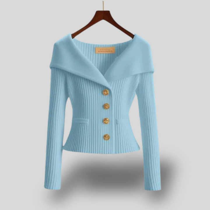 Luna | Off-Shoulder Knit Cardigan