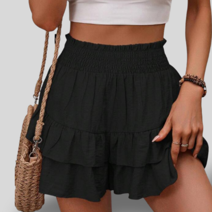 Bree | Tiered Ruffle Shorts