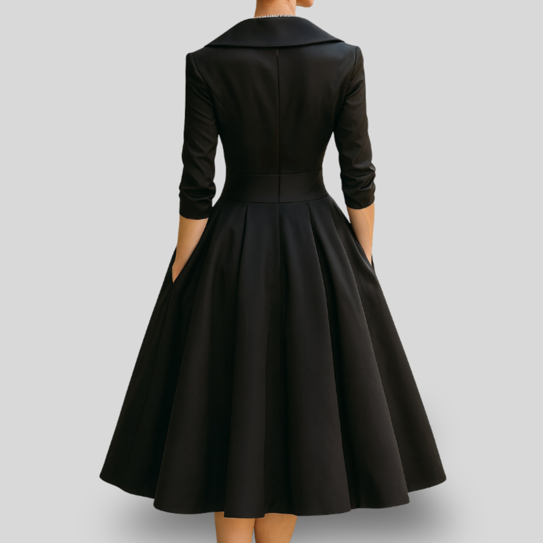 Vivienne | Vintage Elegance Midi Dress