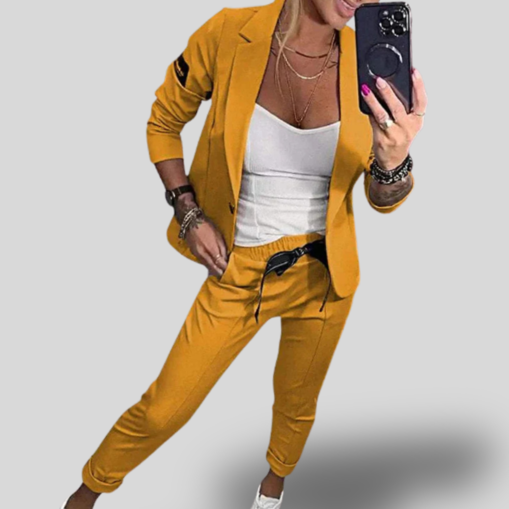 Selina | Sleek Tailored Blazer & Pants Set