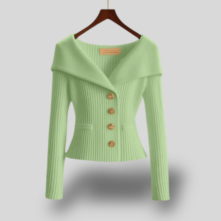 Luna | Off-Shoulder Knit Cardigan