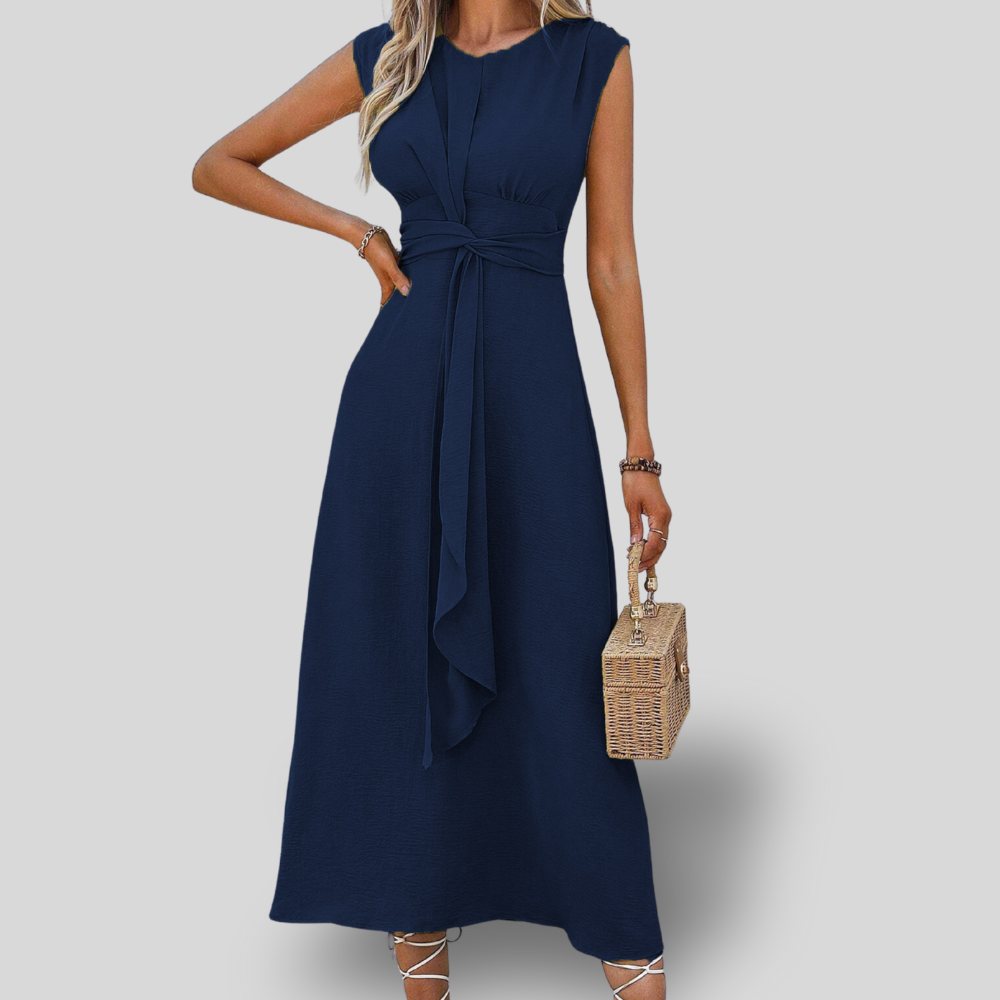 Danessa | Elegant Belted Midi Dress