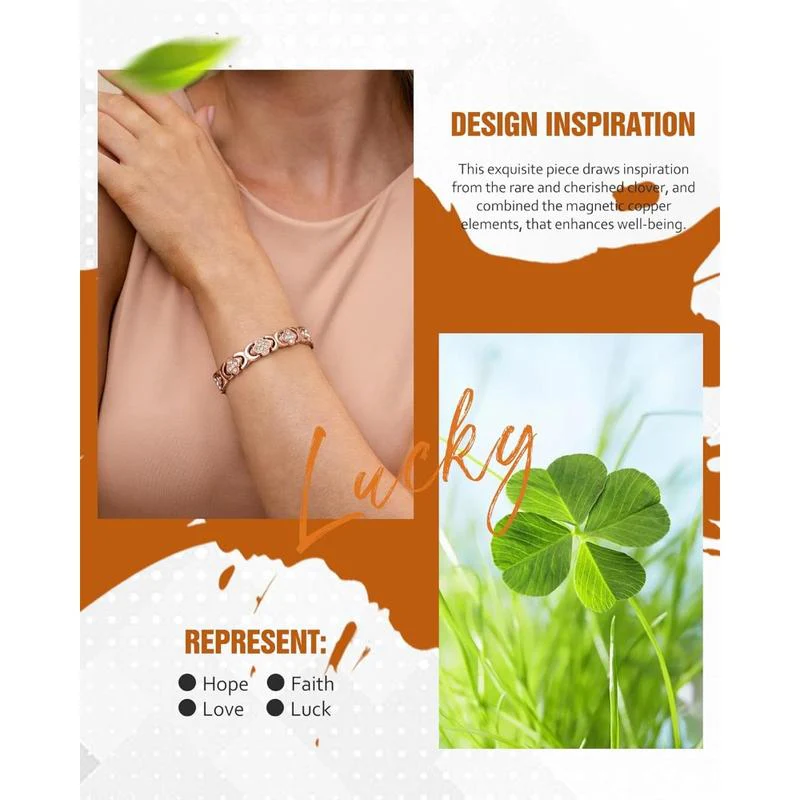 Aureline | Elegant Magnetic Copper Bangle