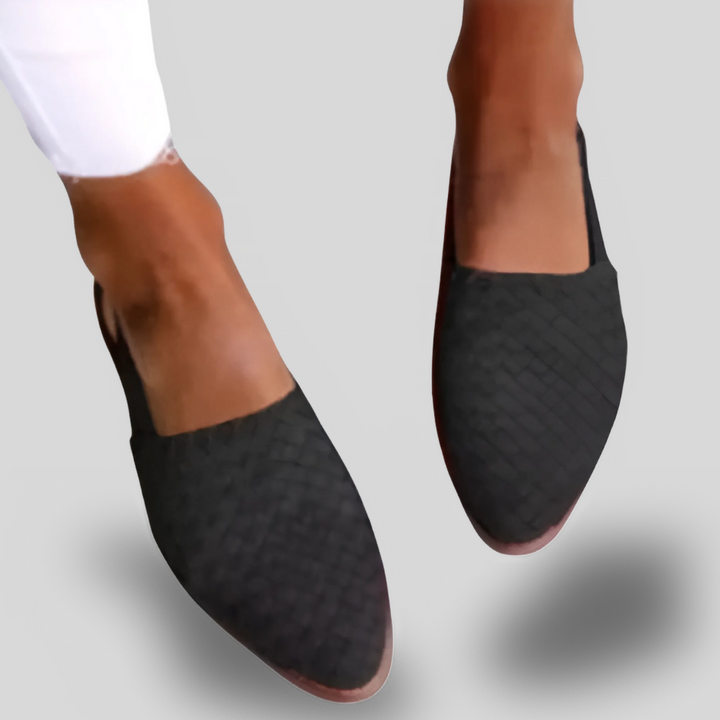 Aria | Woven Pointed-Toe Flats