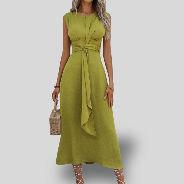 Danessa | Elegant Belted Midi Dress
