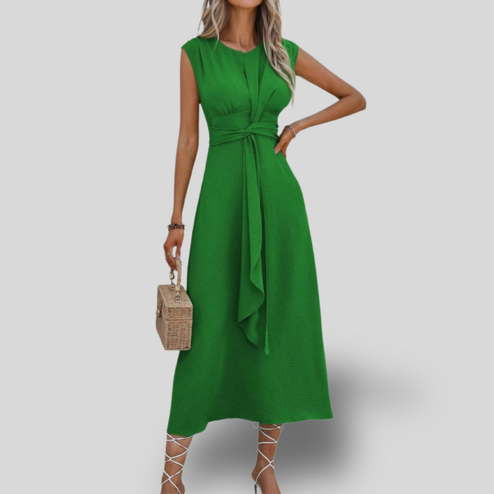 Danessa | Elegant Belted Midi Dress