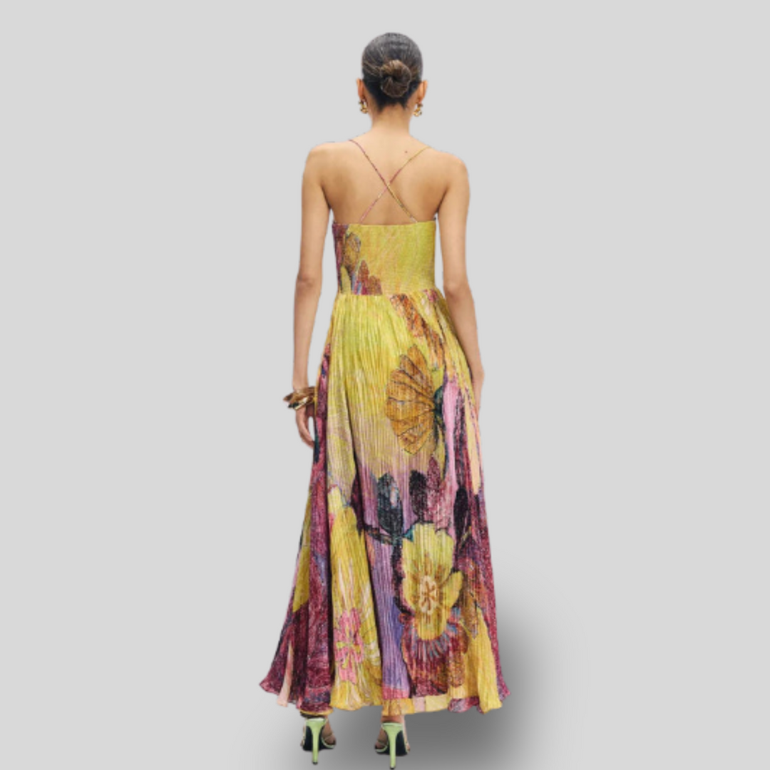 Kiara | Ikat Print Maxi Dress