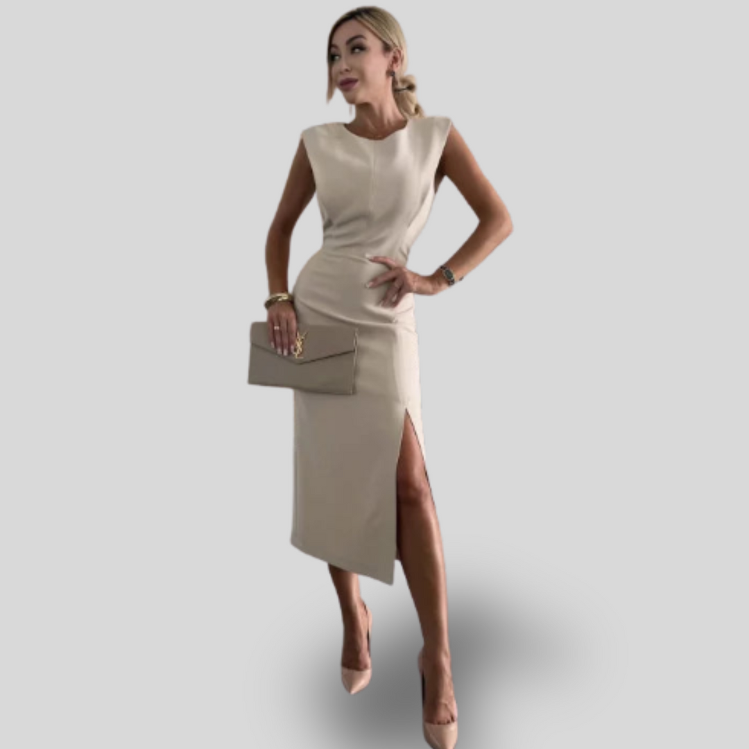 Lula | Sculpted Elegance Midi Dress