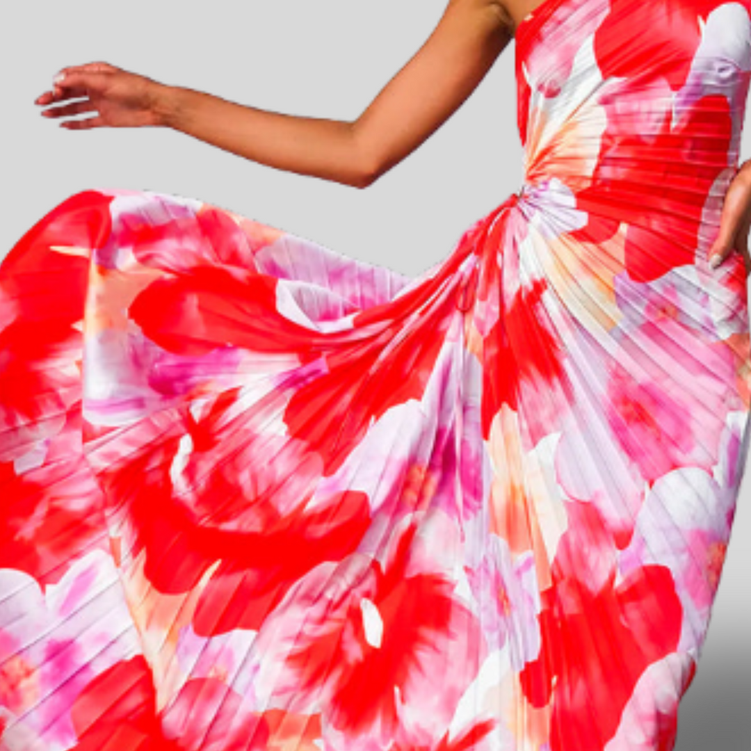 Kacie | Pleated Summer Maxi Dress