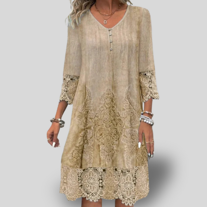 Elowen | Lace-Dip Dress