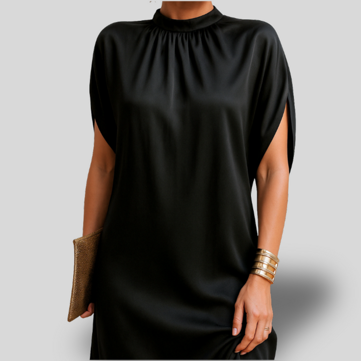 Selene | Satin Drape Dress
