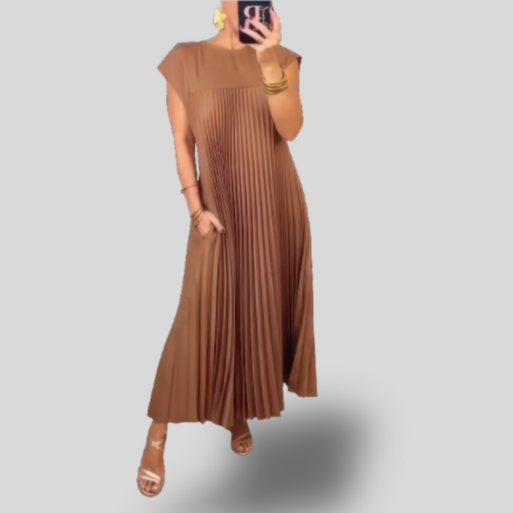 Celine | Pleated Maxi Dress