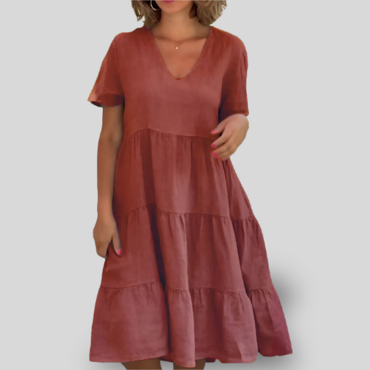 Lucia | Fluid Dress with V-Neck