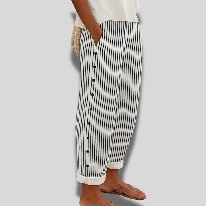 Rea | Comfortable Striped Ccasual Pants