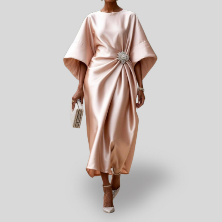 Luxe | Shimmer Satin Long Dress