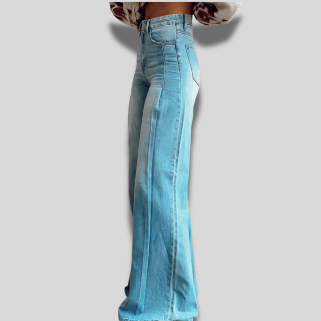Karen | Trendy High-Waisted Wide-Leg Jeans