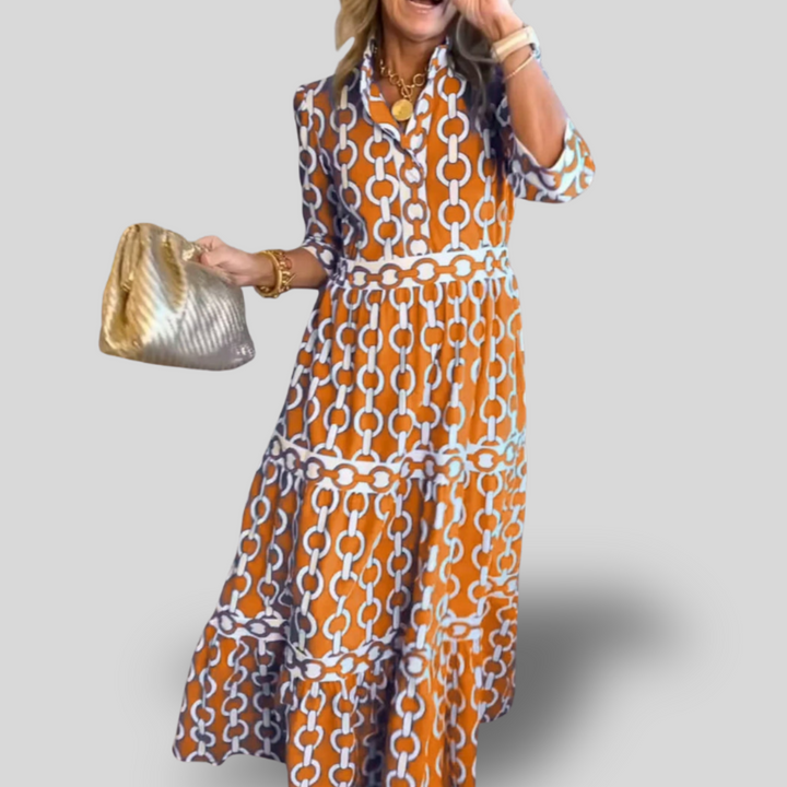 Mirella | Tiered Boho Midi Dress
