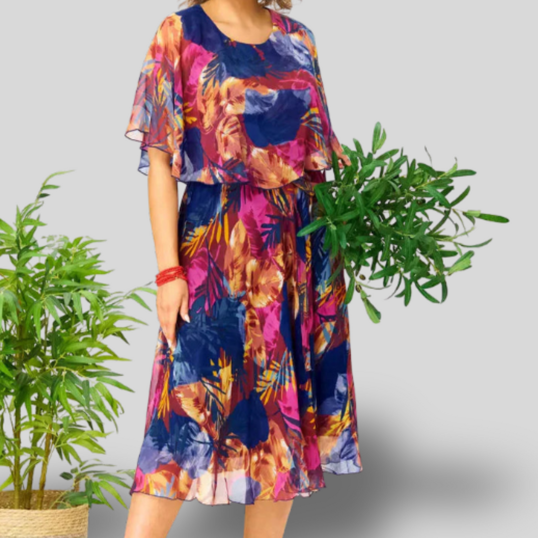 Ayala | Chiffon Midi Dress