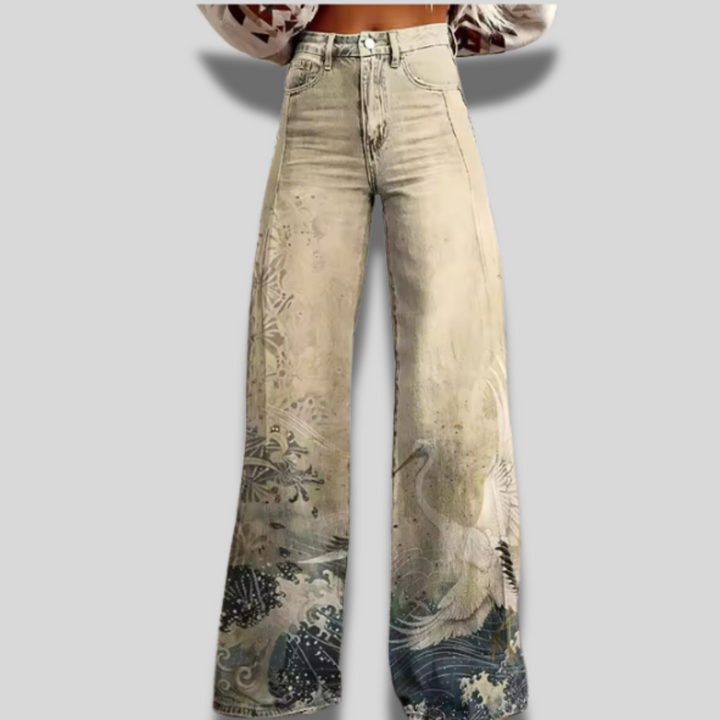 Katelyn | Unique Artistic Wide-Leg Denim