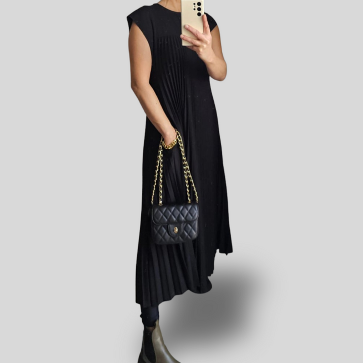 Elina | Pleated Midi Dress