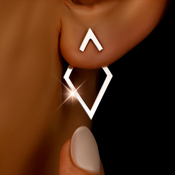 Anglo | Triangle Stud Earrings