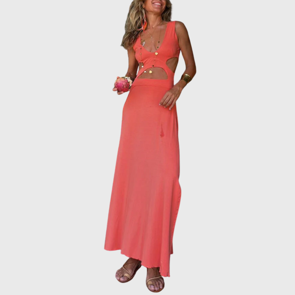 Isla | Cut-Out Boho Maxi Dress