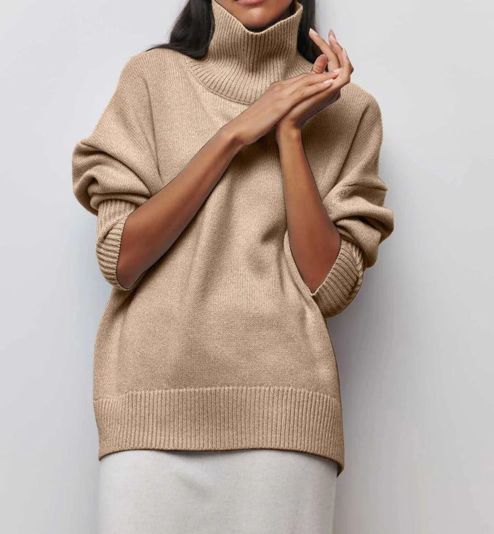 Ava | Relaxed Turtleneck Knit Sweater