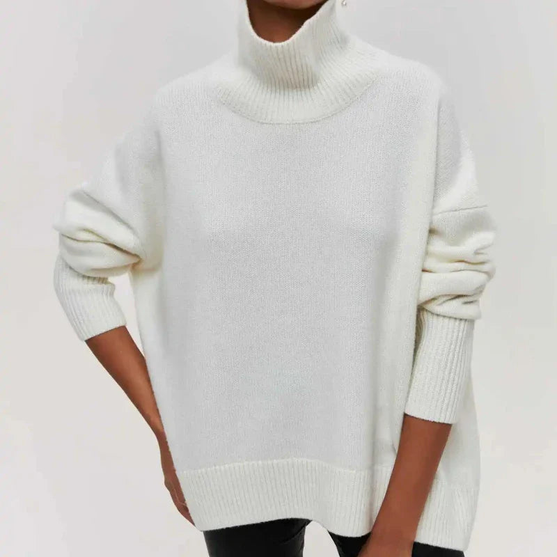 Ava | Relaxed Turtleneck Knit Sweater