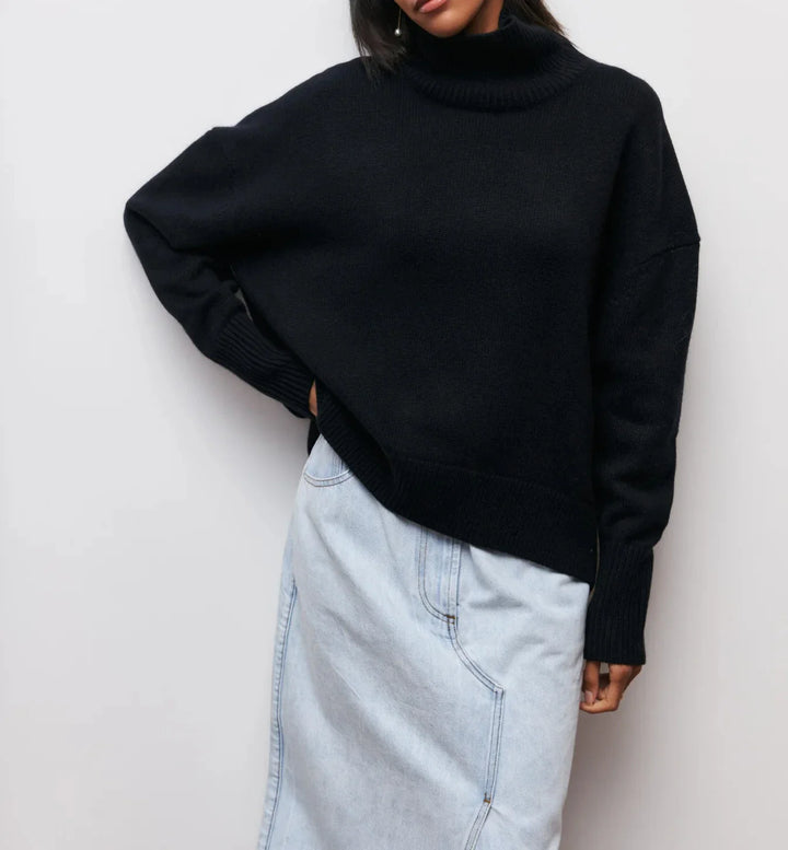 Ava | Relaxed Turtleneck Knit Sweater