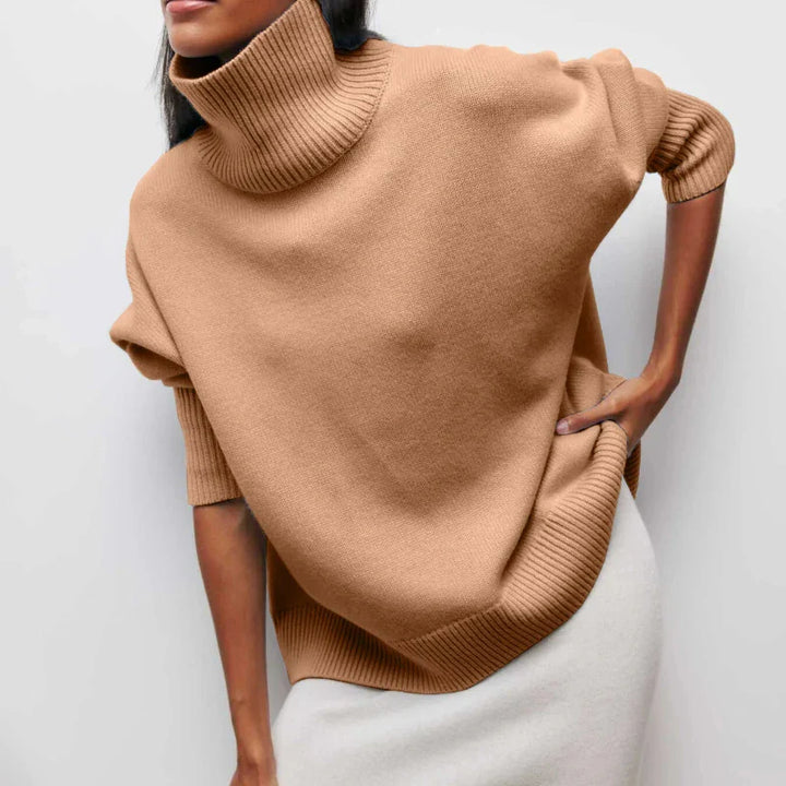 Ava | Relaxed Turtleneck Knit Sweater