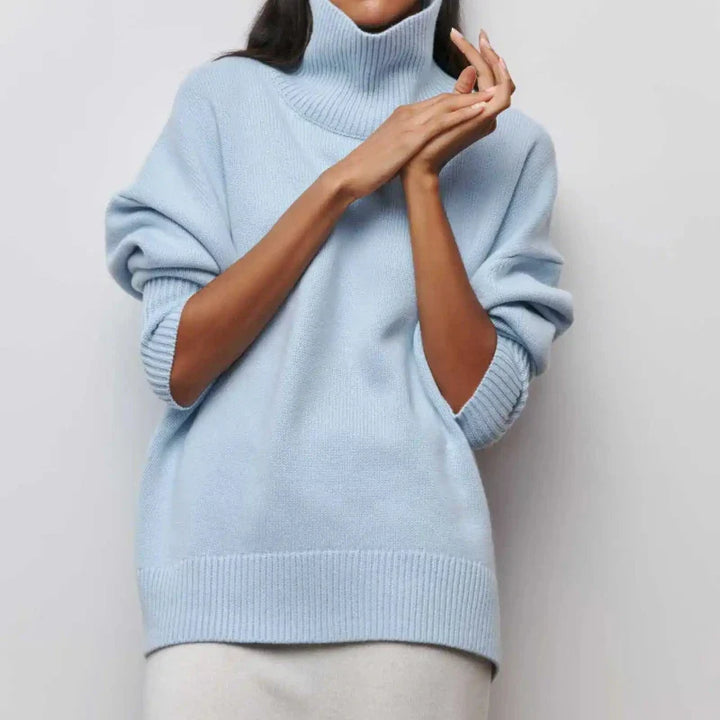 Ava | Relaxed Turtleneck Knit Sweater