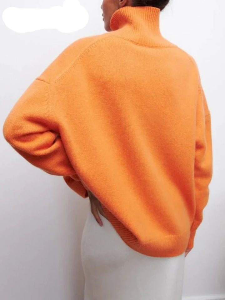 Ava | Relaxed Turtleneck Knit Sweater